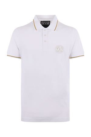 Tシャツ・カットソー VERSACE JEANS Woman Polo Shirt White 75HAGT08CJ01T G03 White Polo with logo Versace Jeans Couture - Vitkac AS